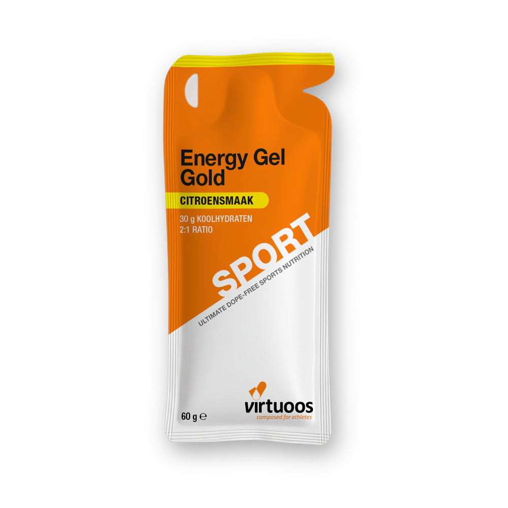 Virtuoos Energy Gel Gold met citroensmaak